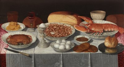 Natura morta con crostacei e uova da Georg Flegel